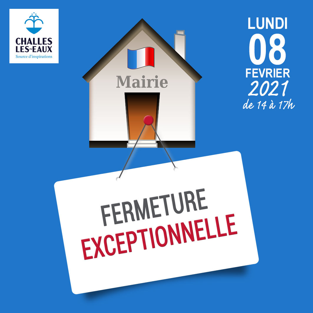 Mairie exceptionnellement fermée